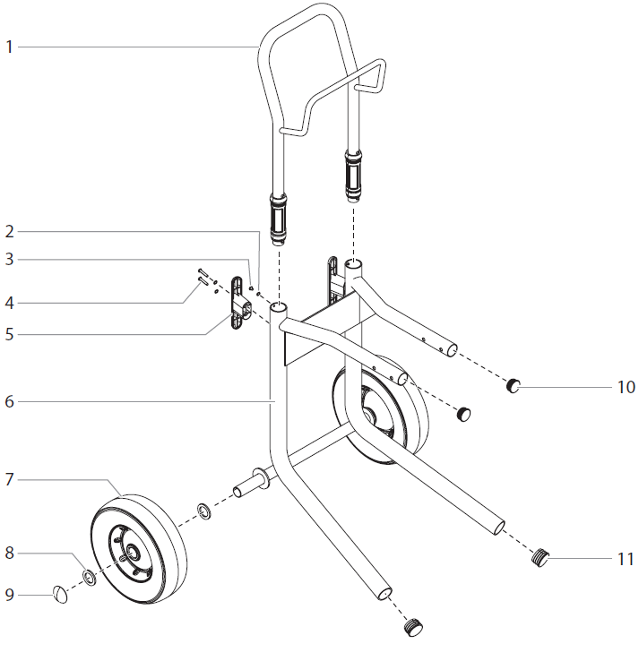 Impact 400 Cart Assembly Parts (P/N 0532229A)